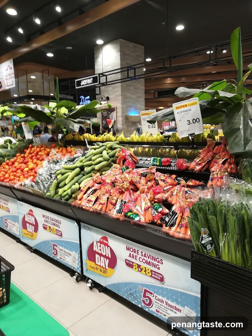 Fresh Produce Section at AEON