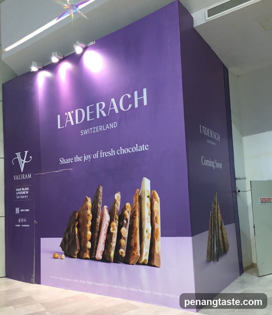 Läderach Chocolate Display