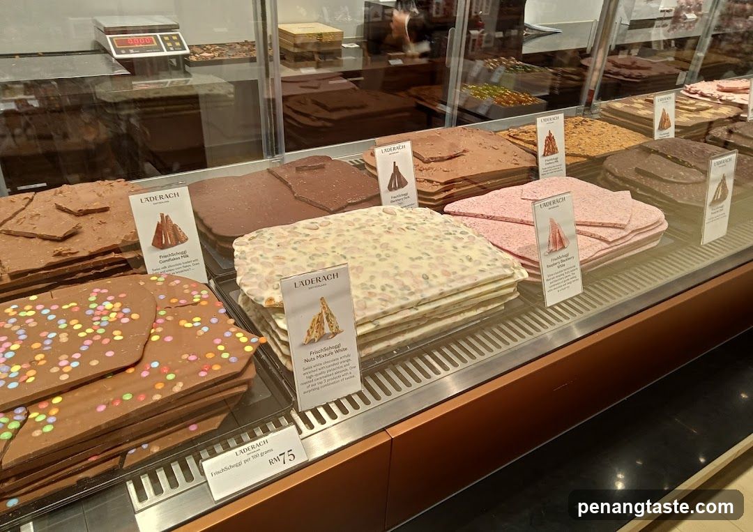 Läderach Chocolate Display