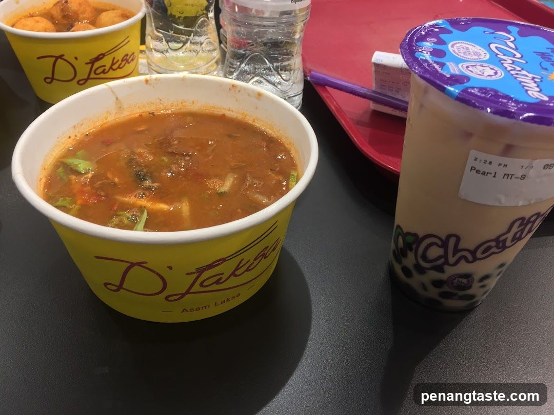 D' Laksa and Chatime Meal