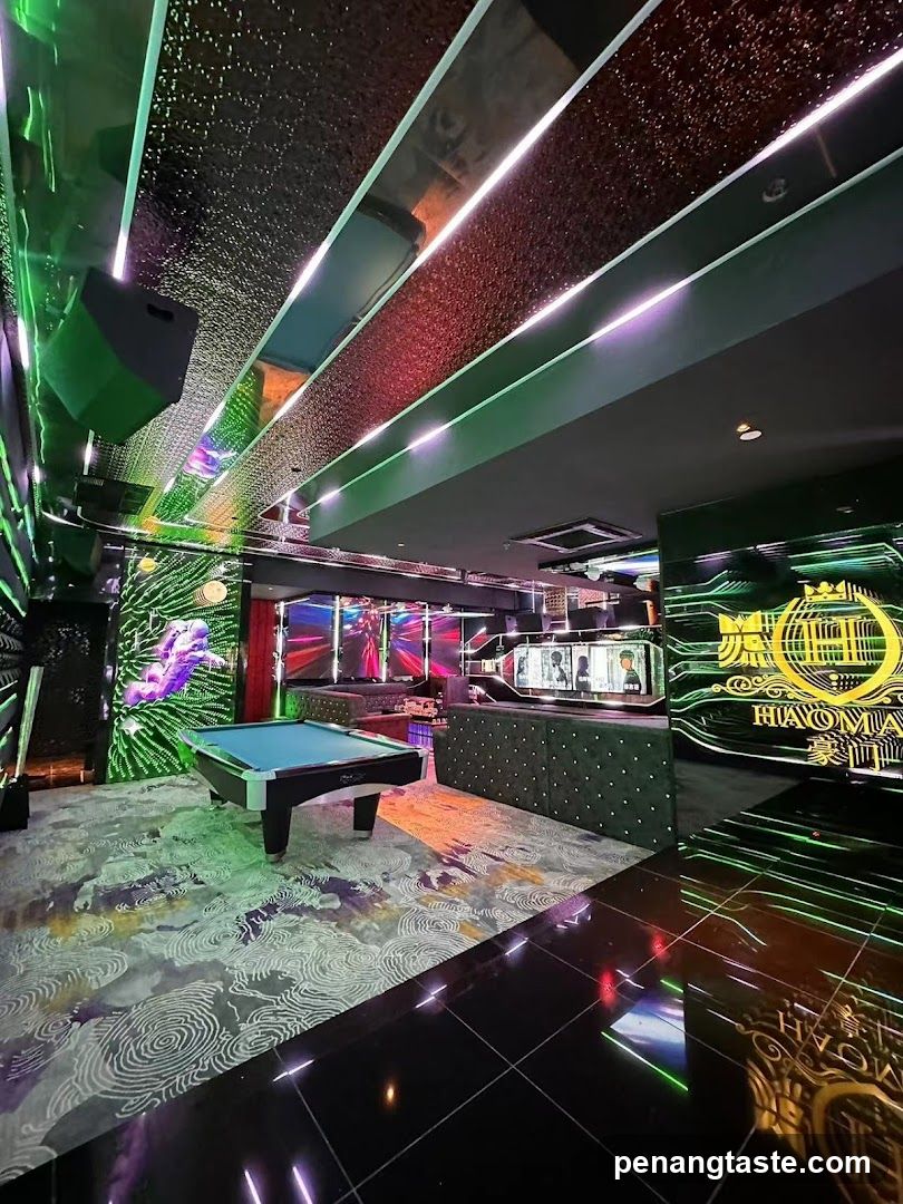 KTV Interior with Pool Table