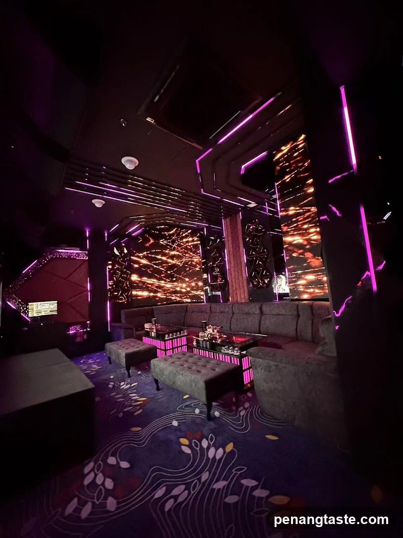 Purple Neon Lounge Interior