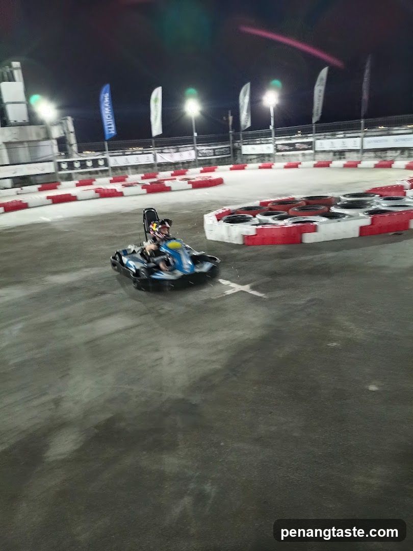 Nighttime Go-Karting Track