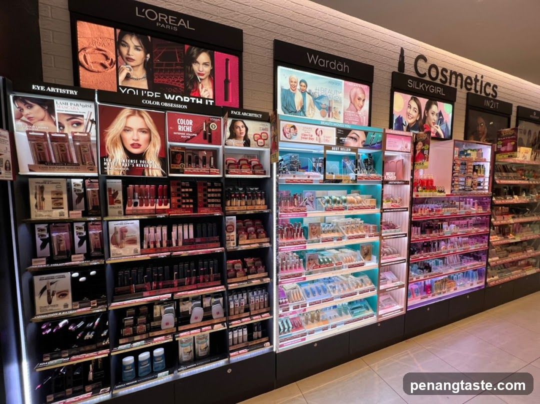 Cosmetics Display Wall
