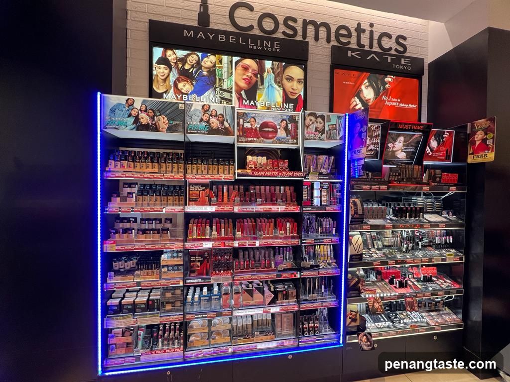 Maybelline and Kate Cosmetics Display