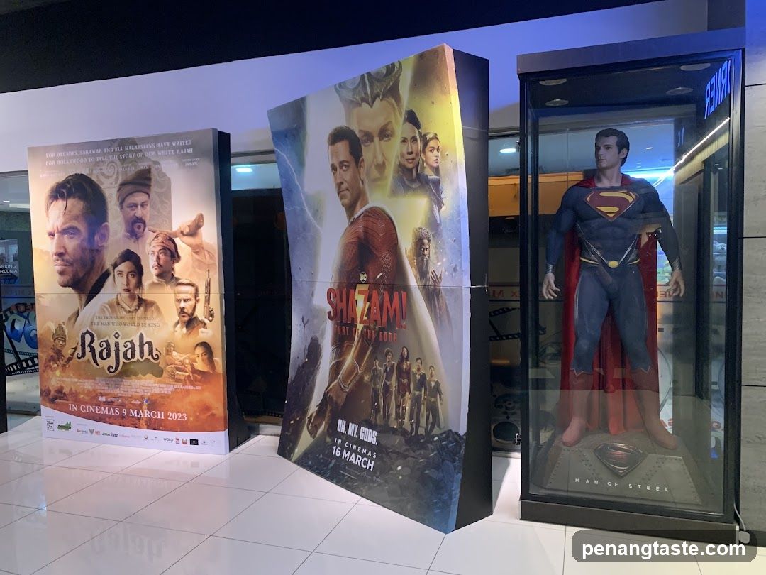Movie Posters and Superman Display