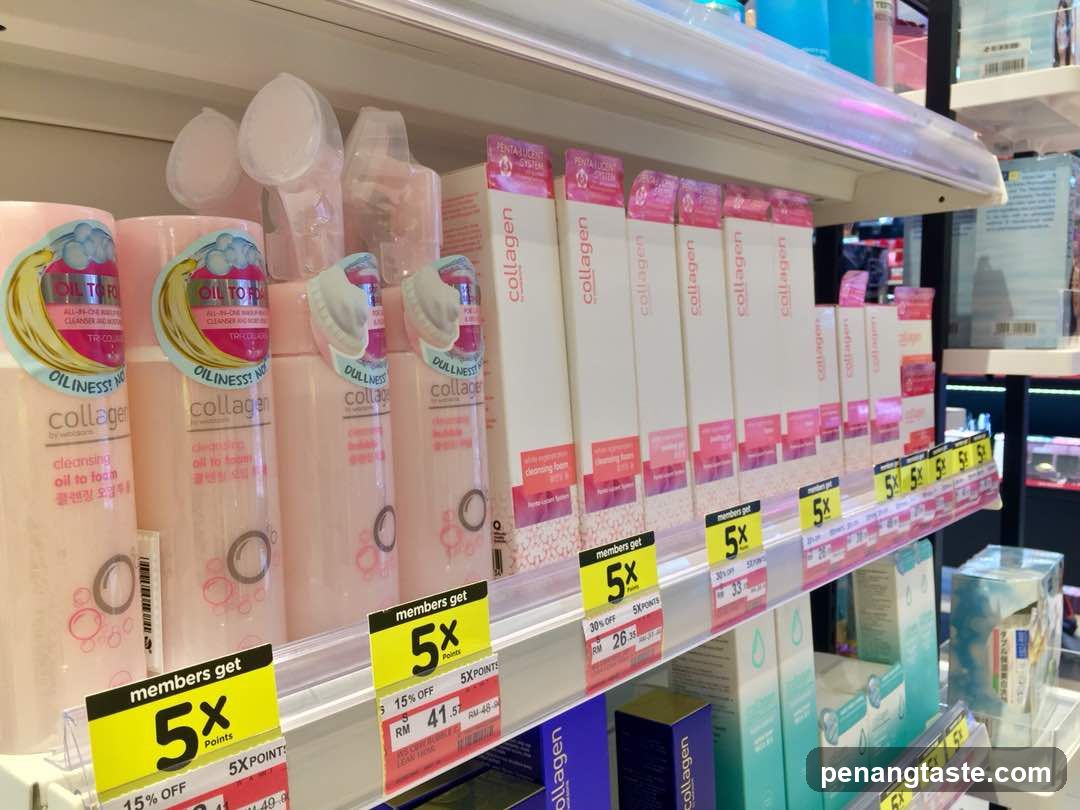Shelf of Beauty Products