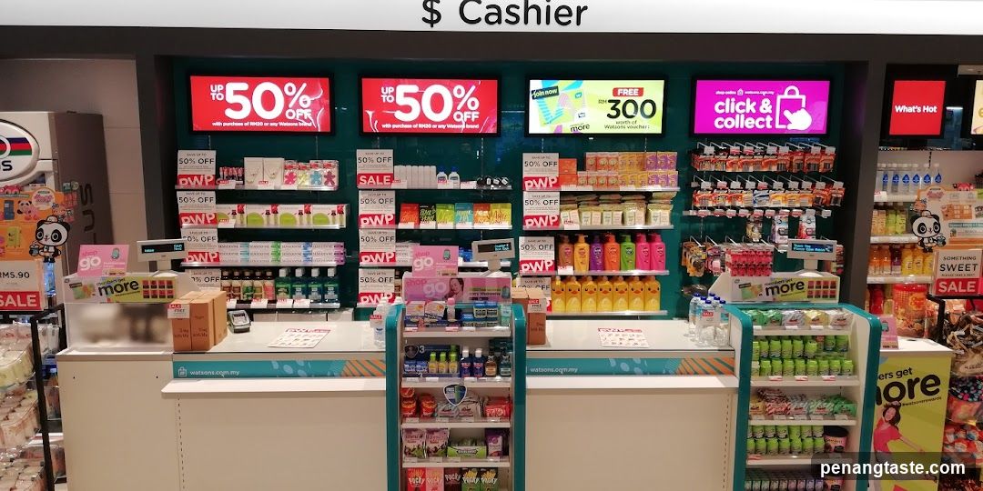 Cashier Area with Promotional Displays