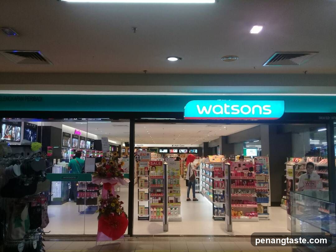 Watsons Megamall Pinang Shop