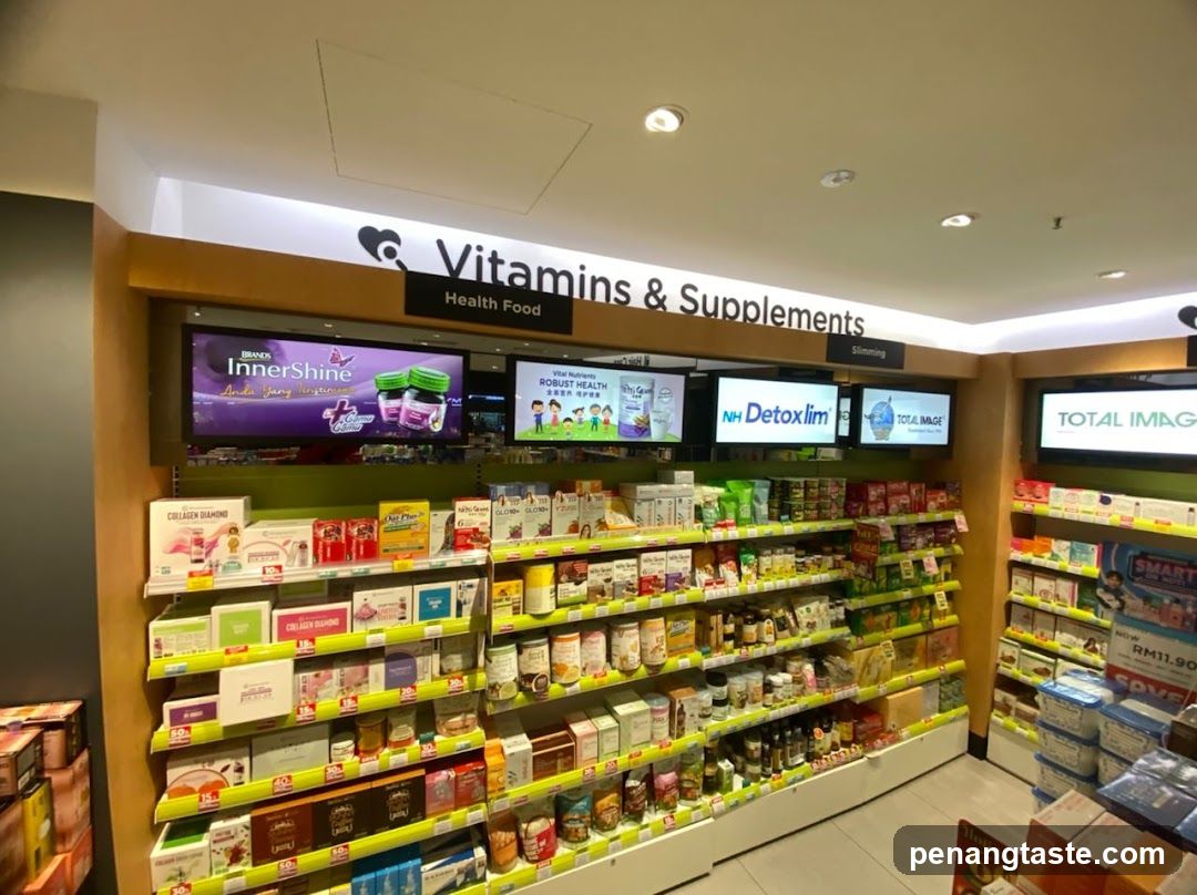 Vitamins & Supplements Section