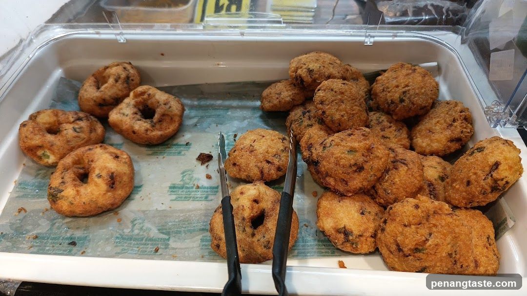 Fried Donuts and Fritters Display