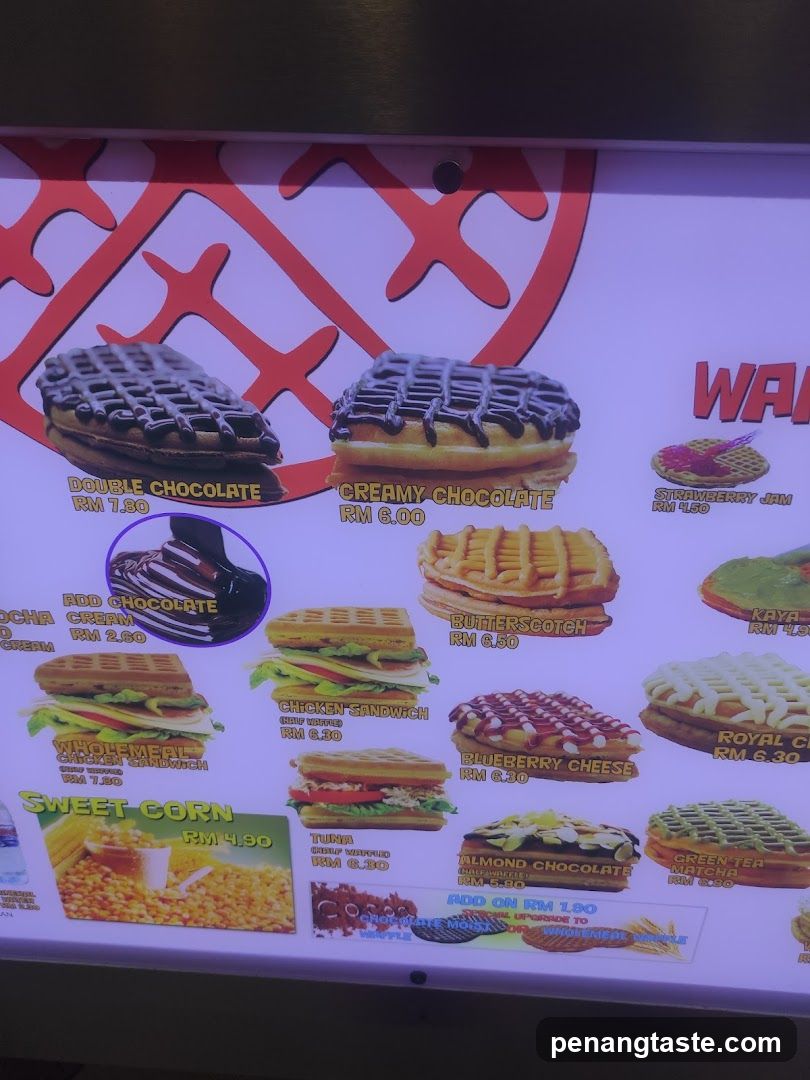 Waffle Menu Board