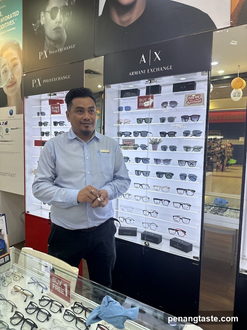 Eyewear Store Interior with Staff