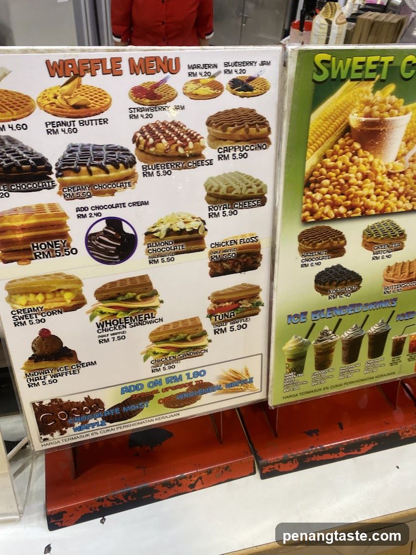 Waffle Menu Board