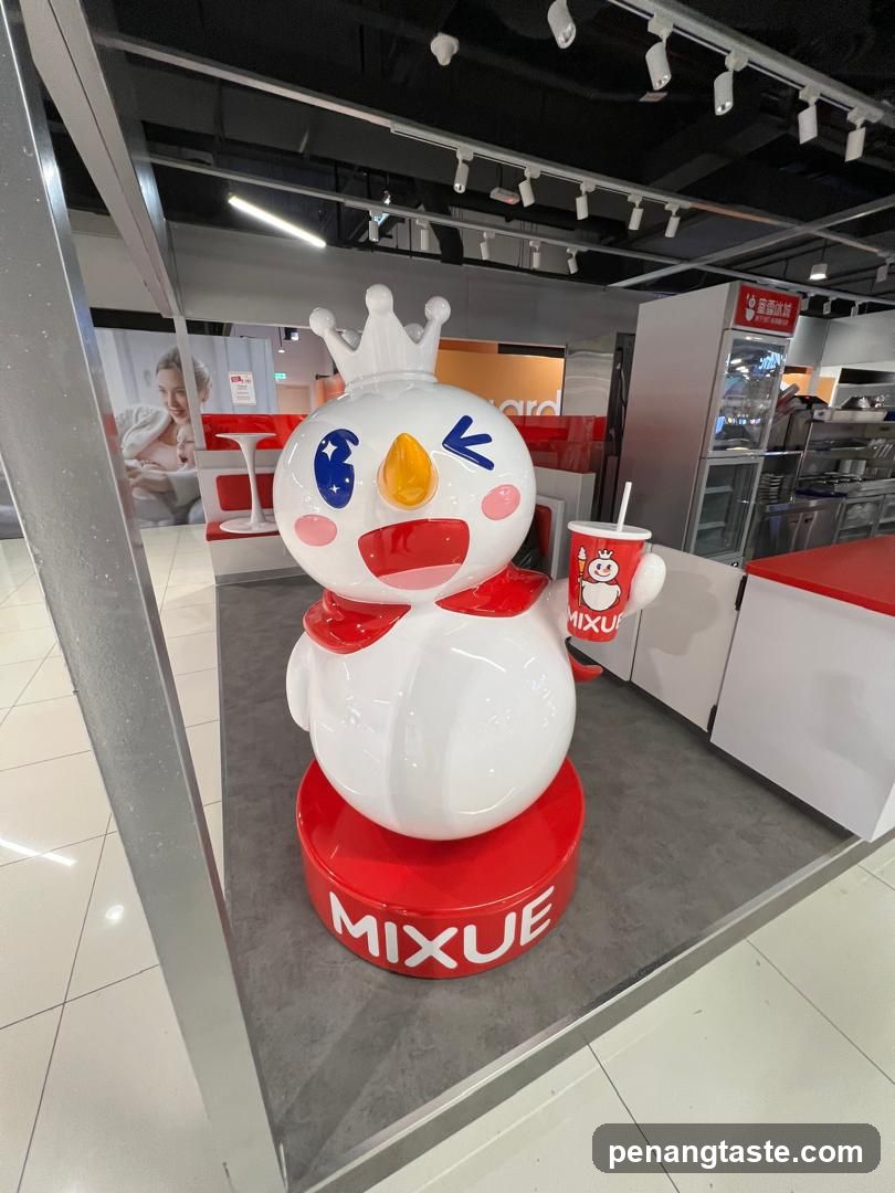 Mixue mascot display