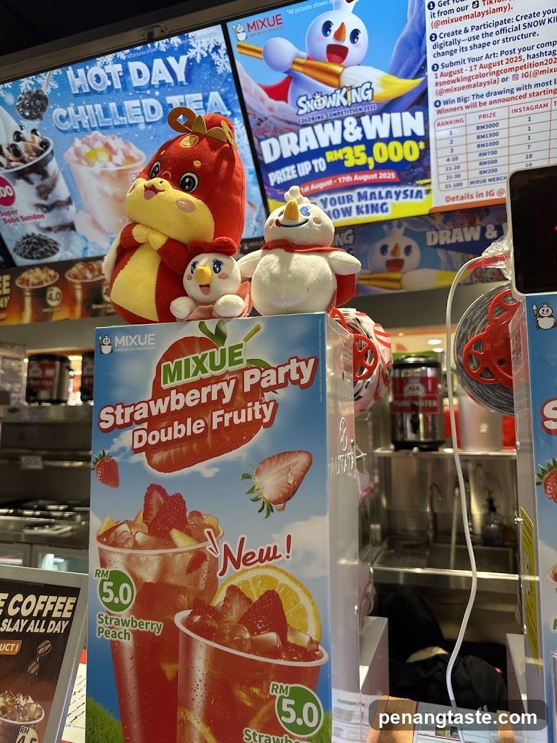 Strawberry Party Double Fruity Drink Display