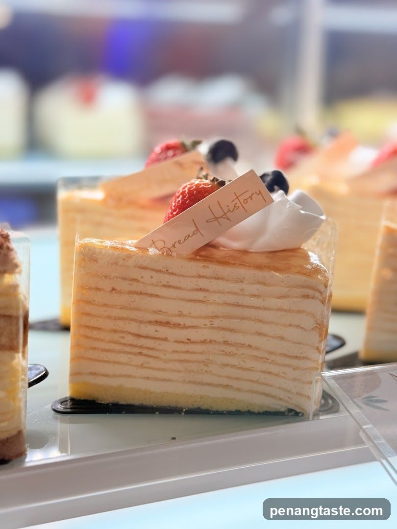 Bread History Cake Display