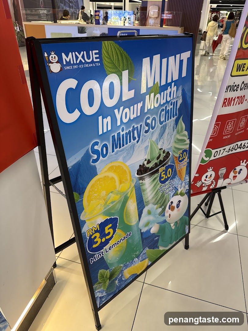 Mixue Cool Mint Ad