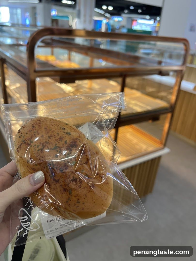 Bread in a bakery display case