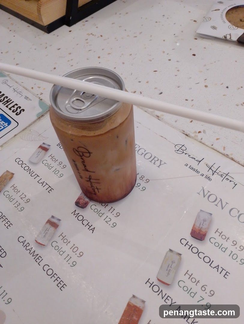 Bread & Life Iced Coffee Can on Menu
