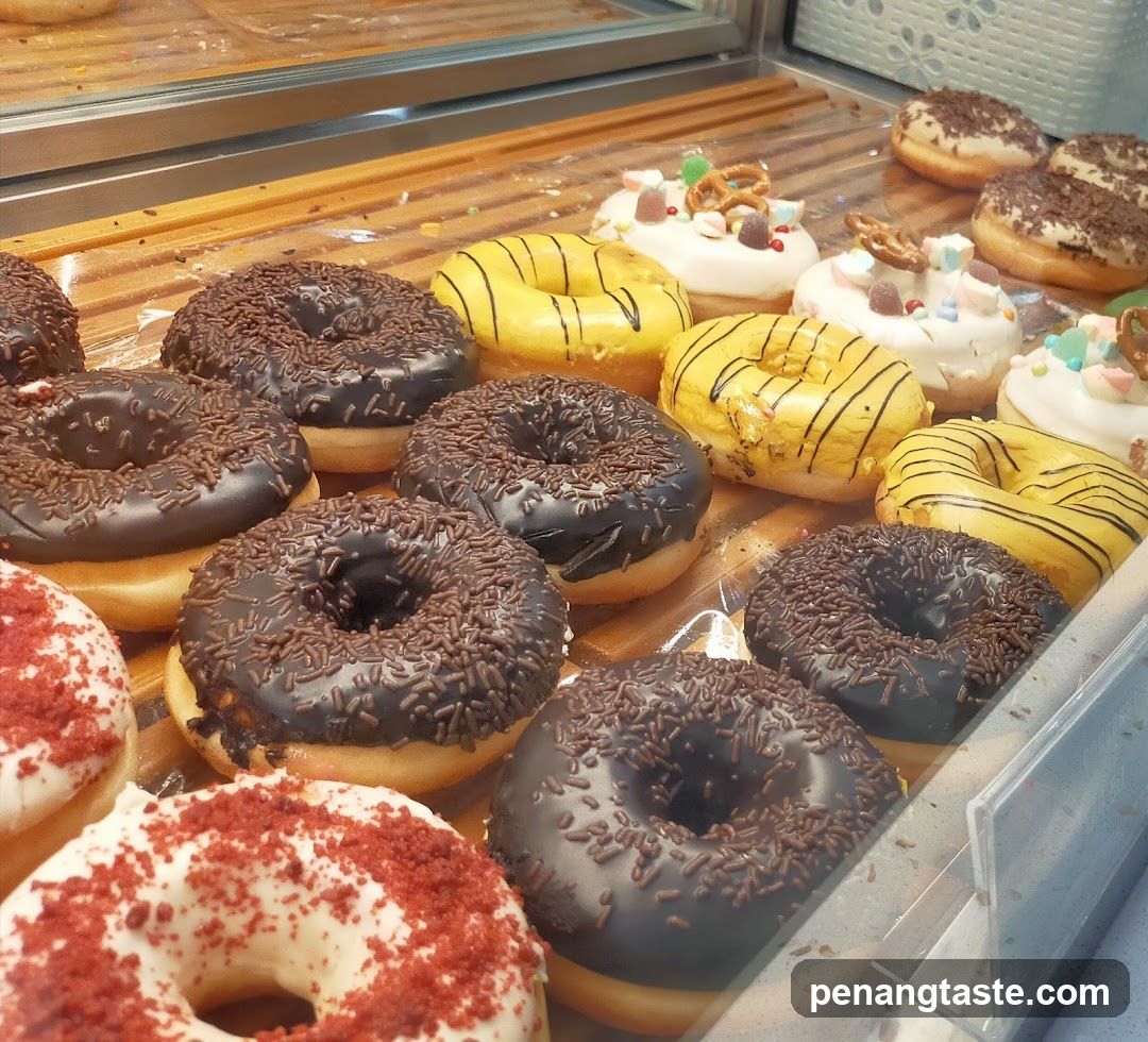 Assorted Donuts Display