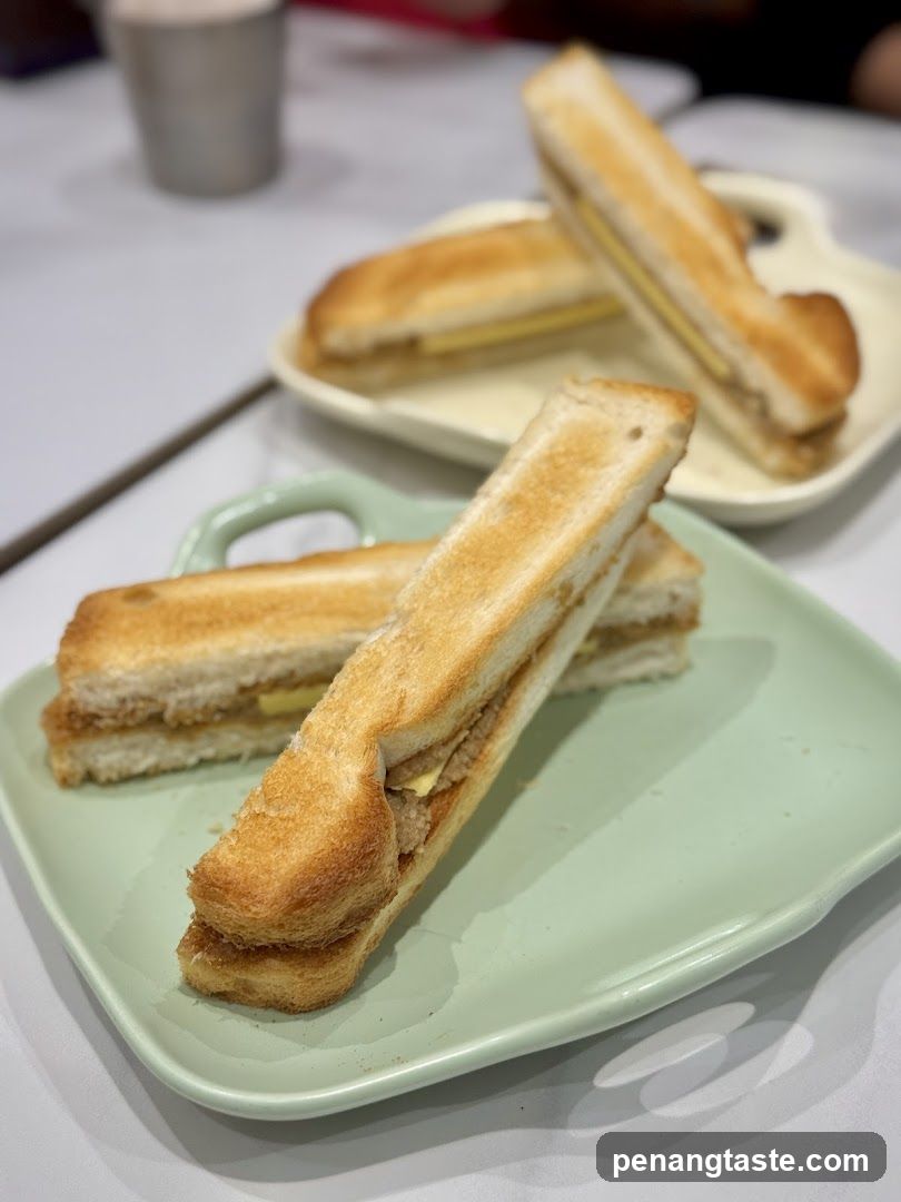 Toasted Sandwiches on Plates