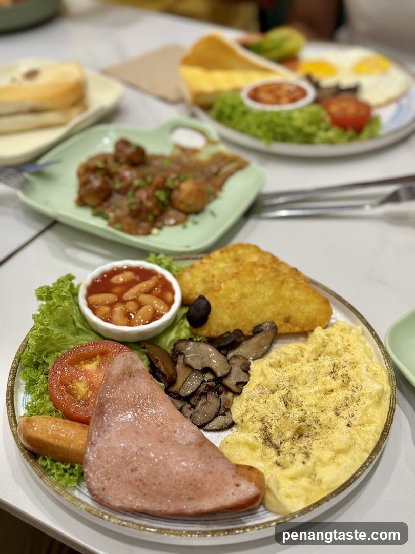 Breakfast Spread at Cafe