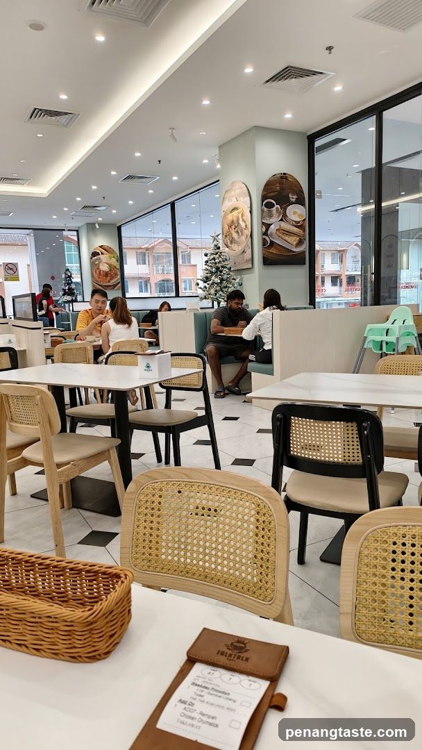 Restaurant Interior with Tables and Decor