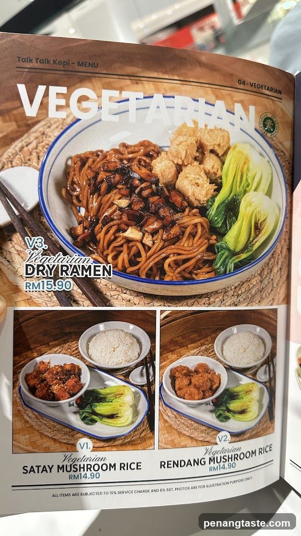 Talk Talk Kopi - Menu