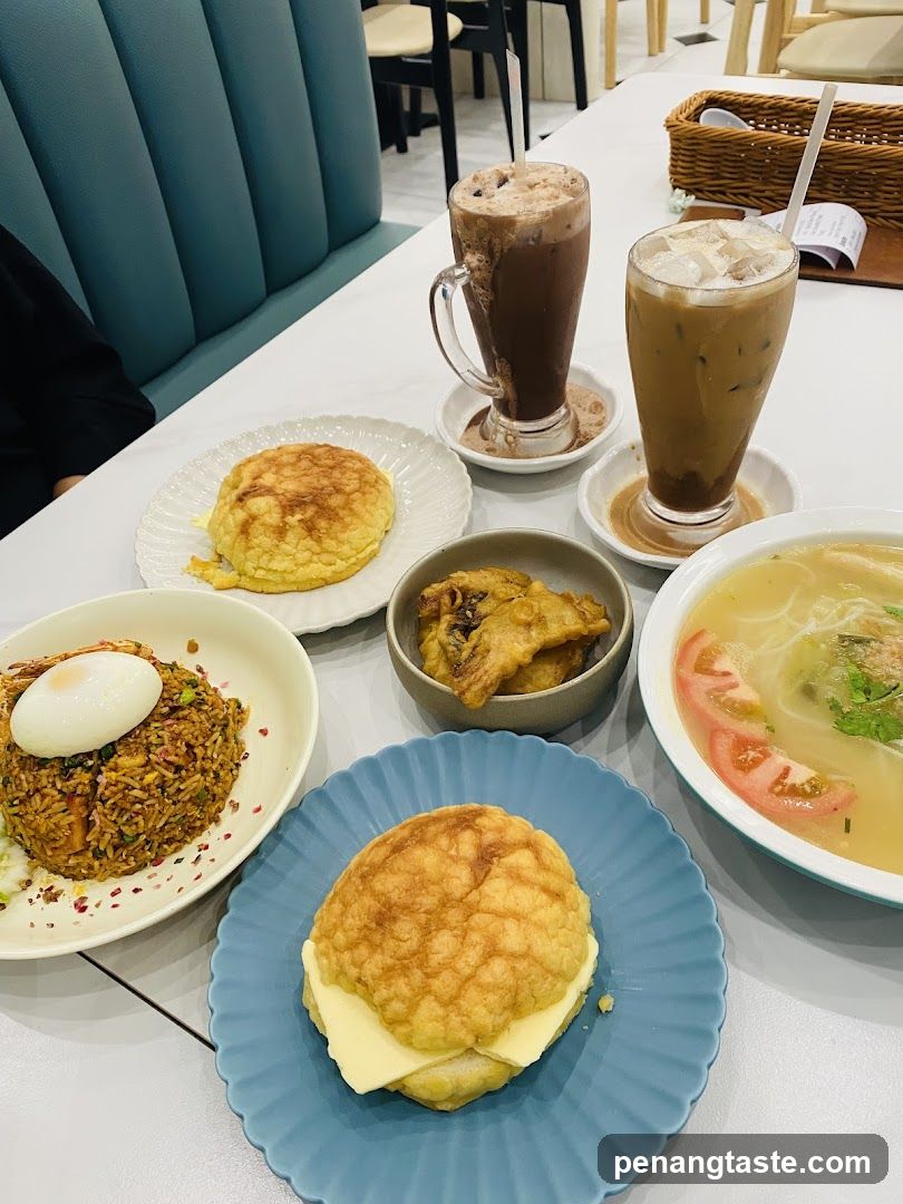 Breakfast Spread at Cafe