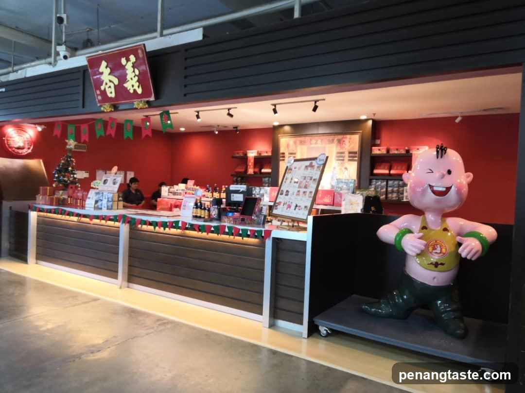 Food Stall Interior with Character Statue