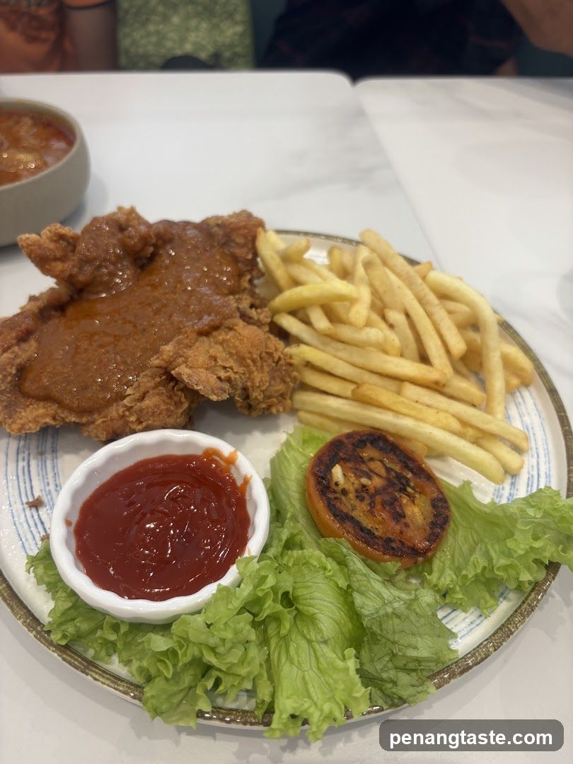 Fried Chicken and Fries Meal