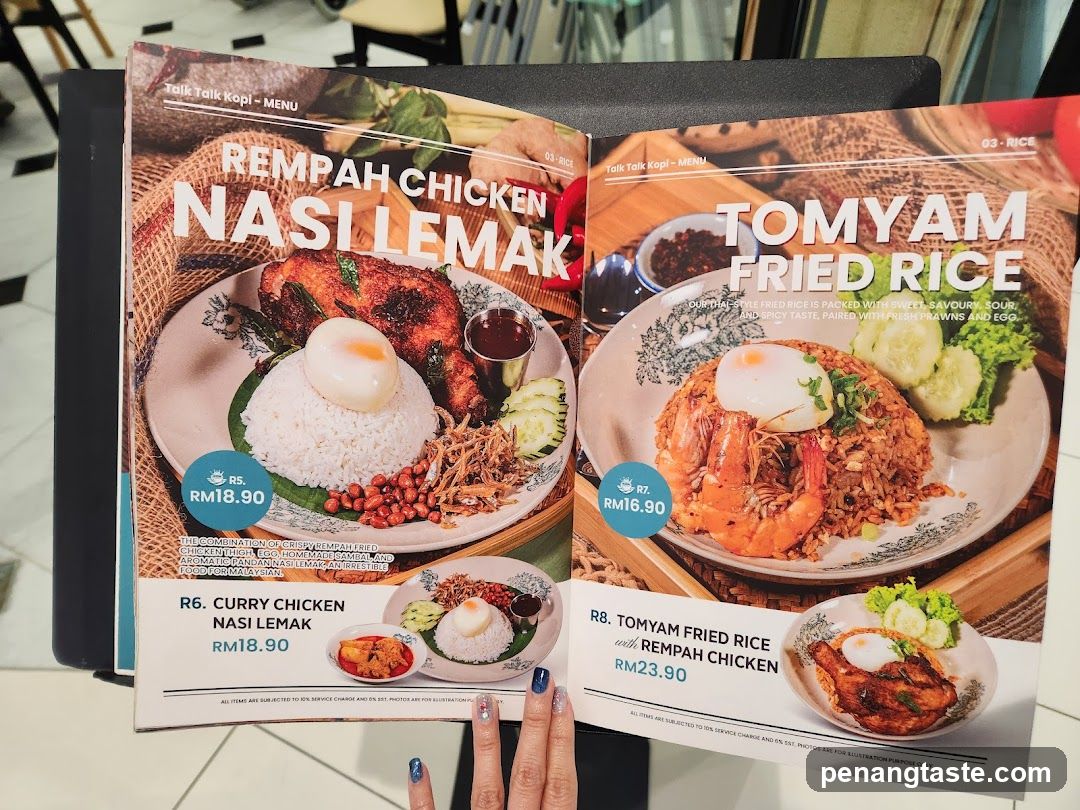 Talk Talk Kopi - Menu