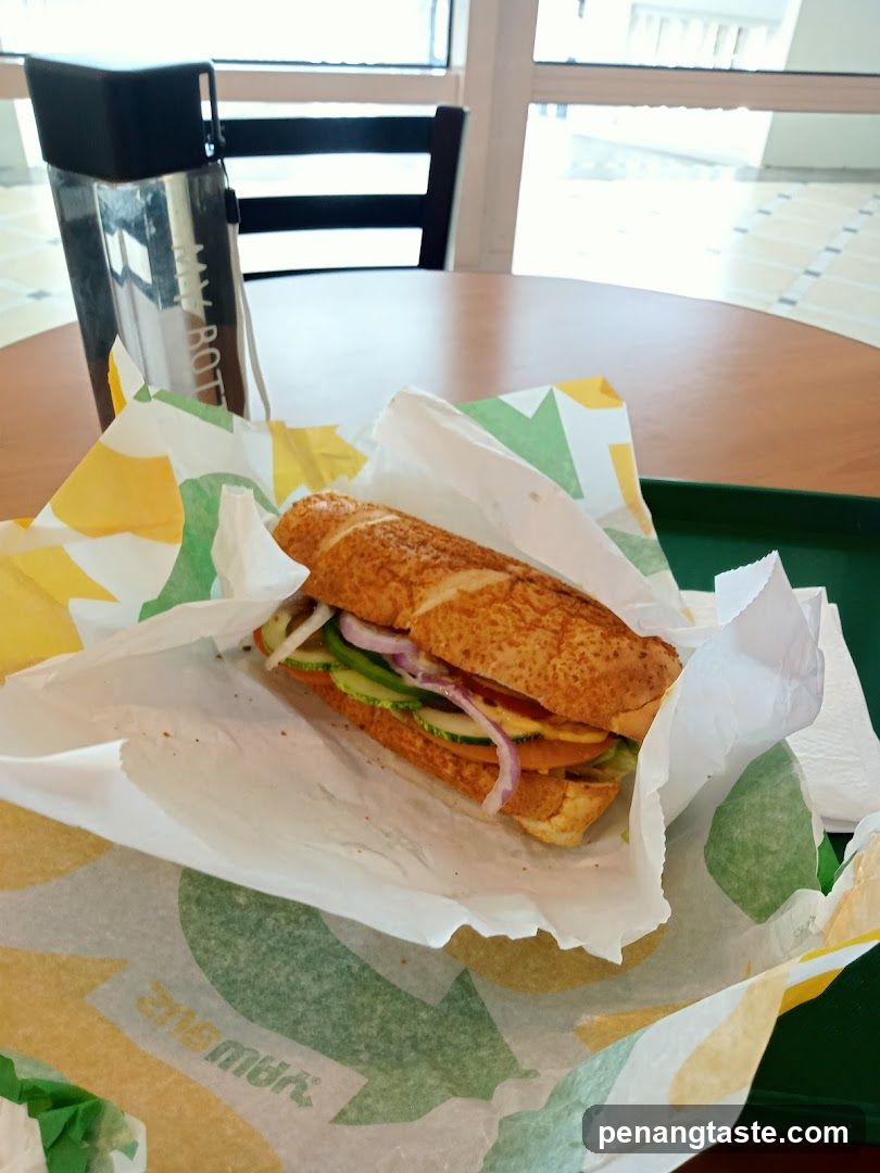 Subway Sandwich on Table
