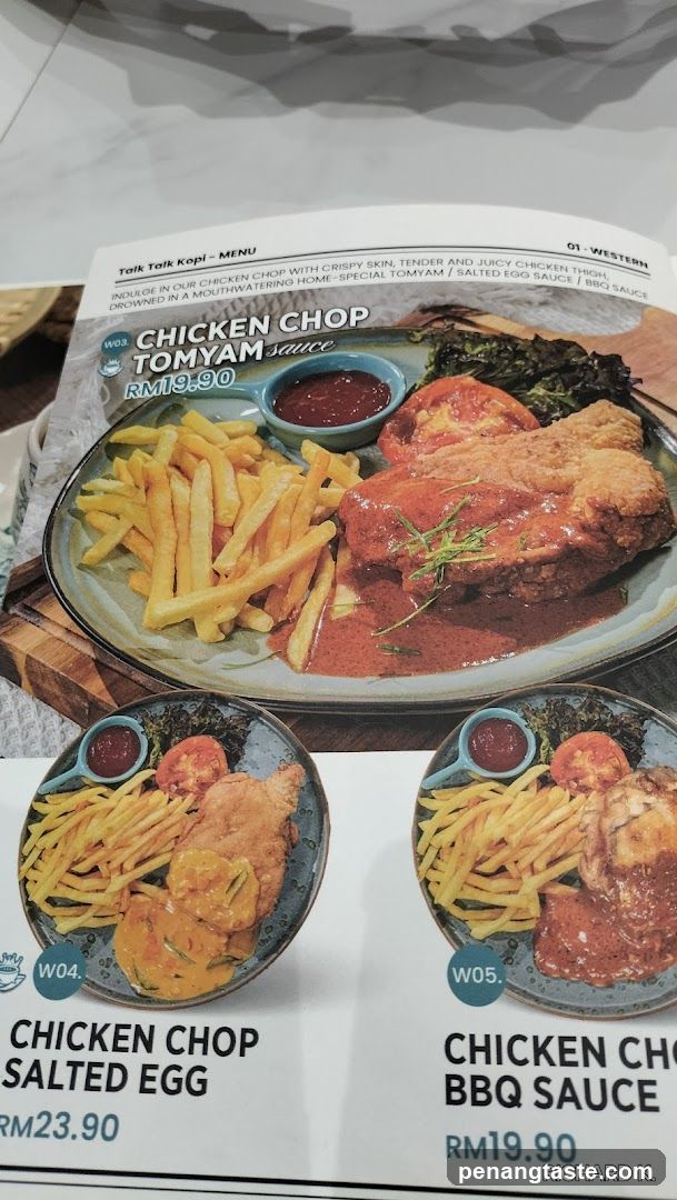 Talk Talk Kopi Menu