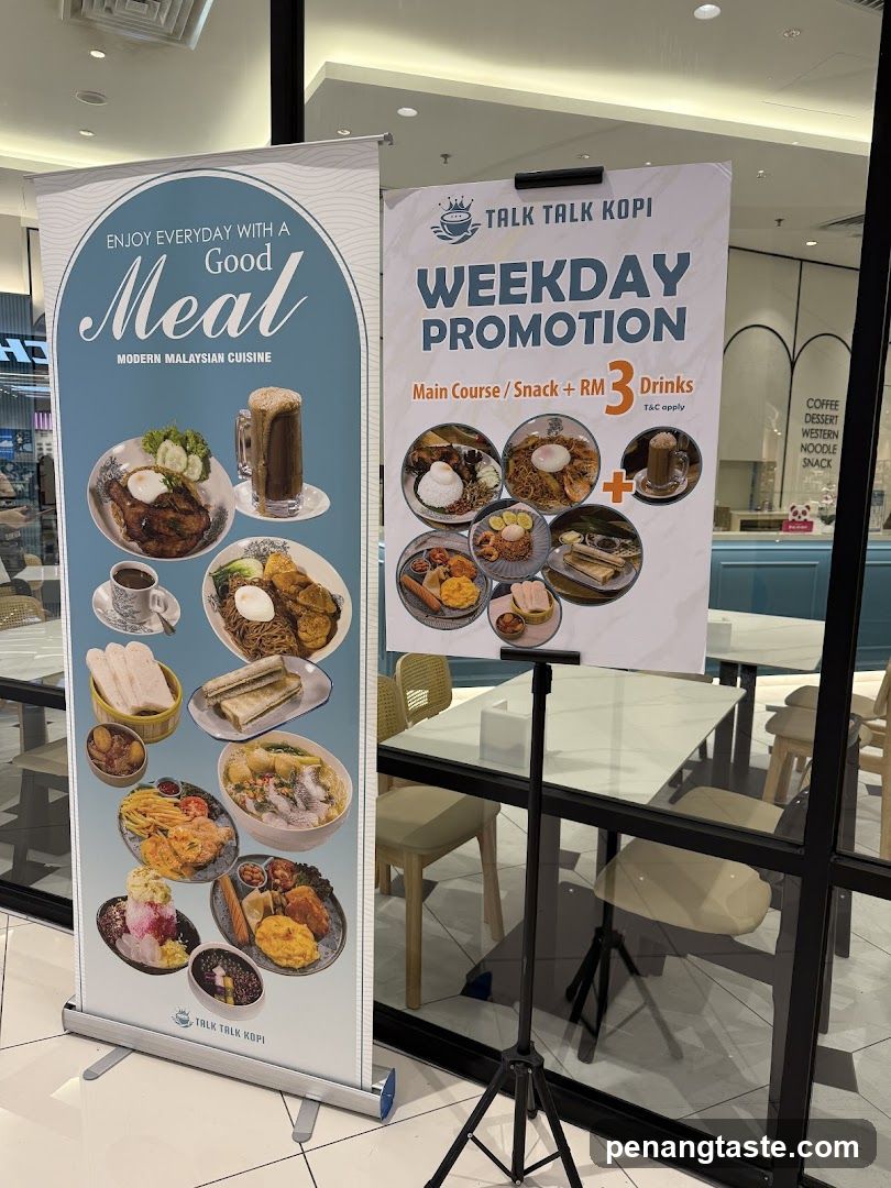 Talk Talk Kopi Promotional Display