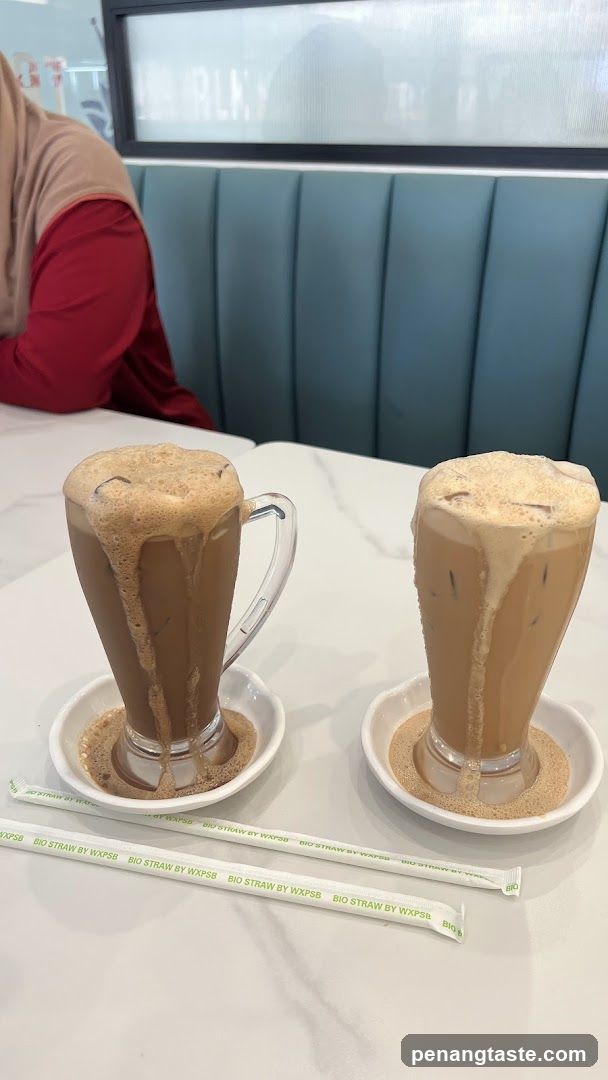 Iced Coffee Drinks in a Cafe