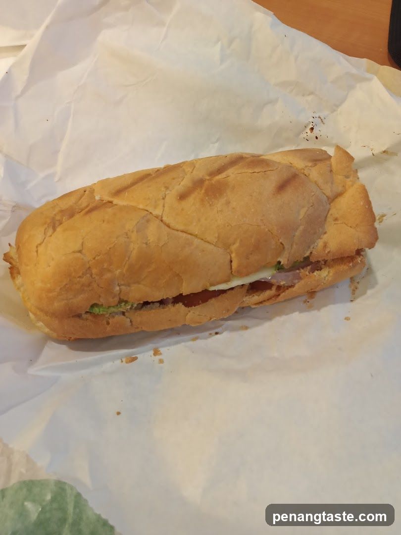 Sub Sandwich on Wrapping Paper