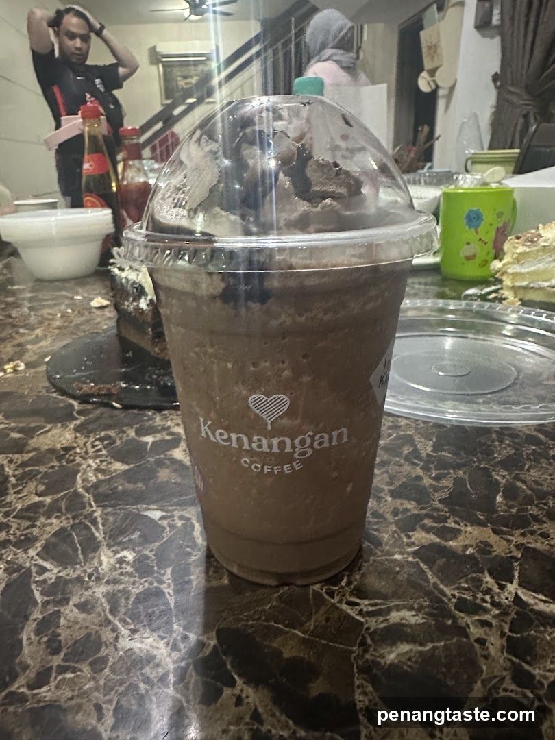 Kenangan Coffee Drink on Marble Table
