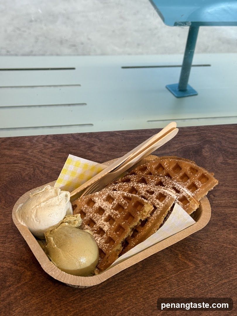 Waffle with Ice Cream