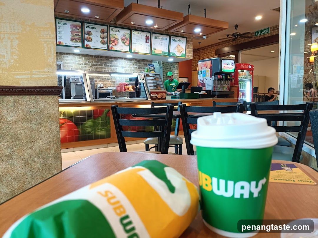 Subway Restaurant Interior