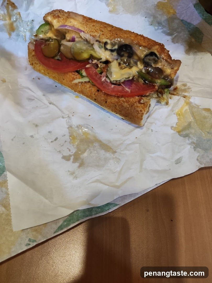 Sub Sandwich with Toppings