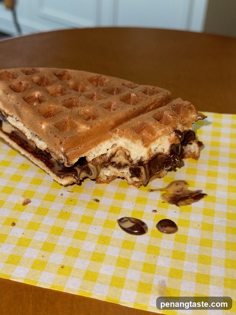 Waffle Sandwich with Chocolate Filling