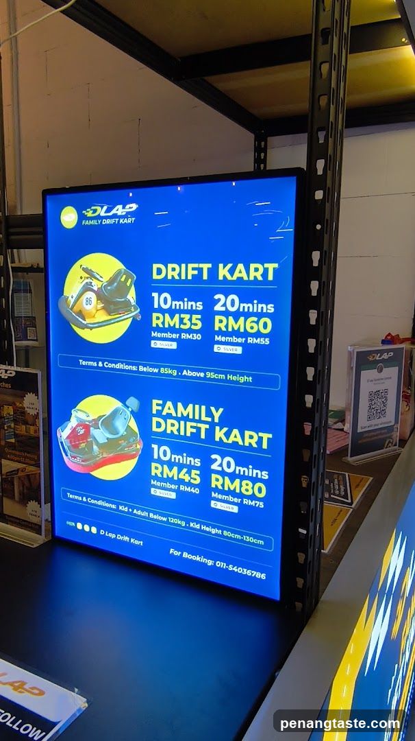 Drift Kart Pricing Display