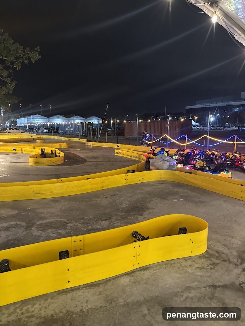 Nighttime Go-Kart Track