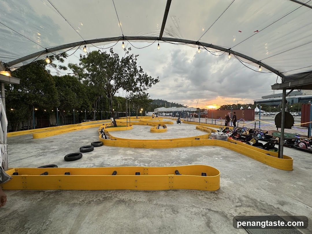 Go-Kart Track at Sunset