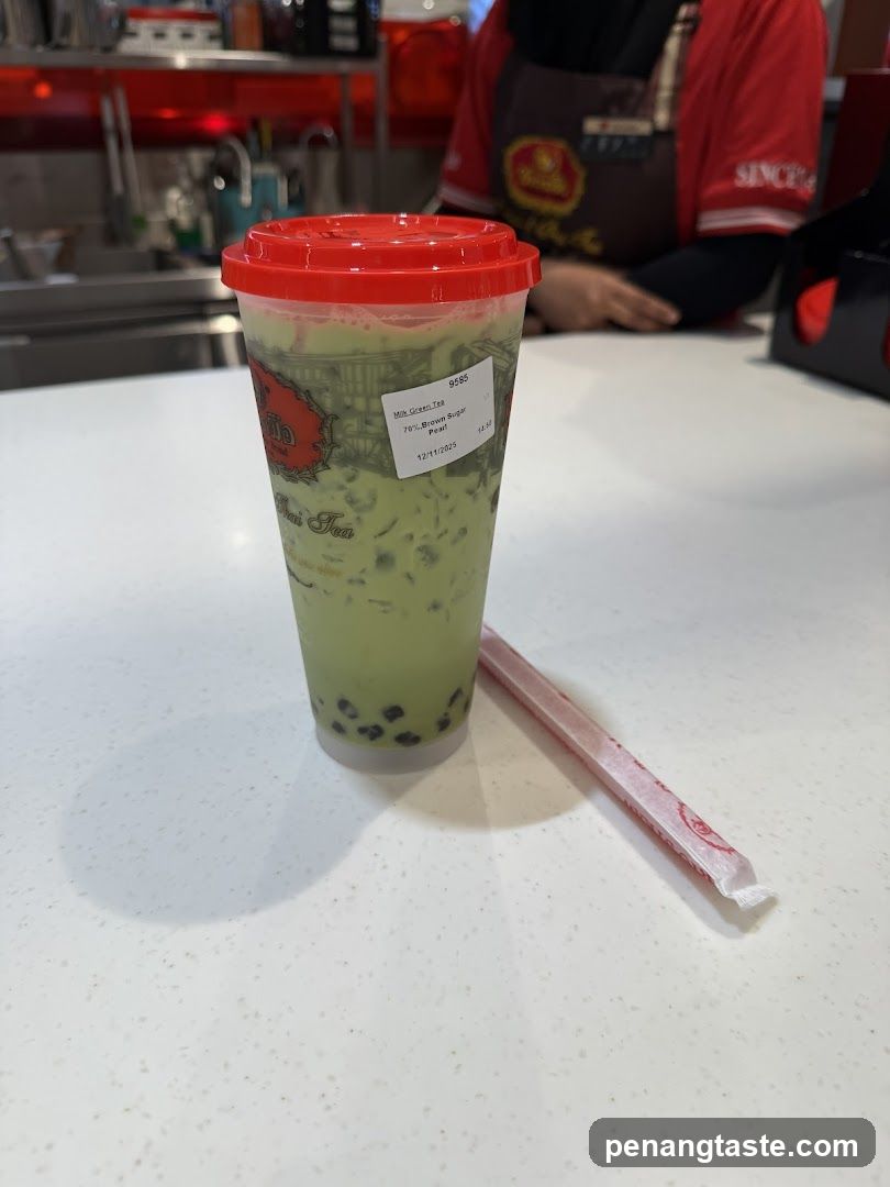 Boba Tea Cup on Counter