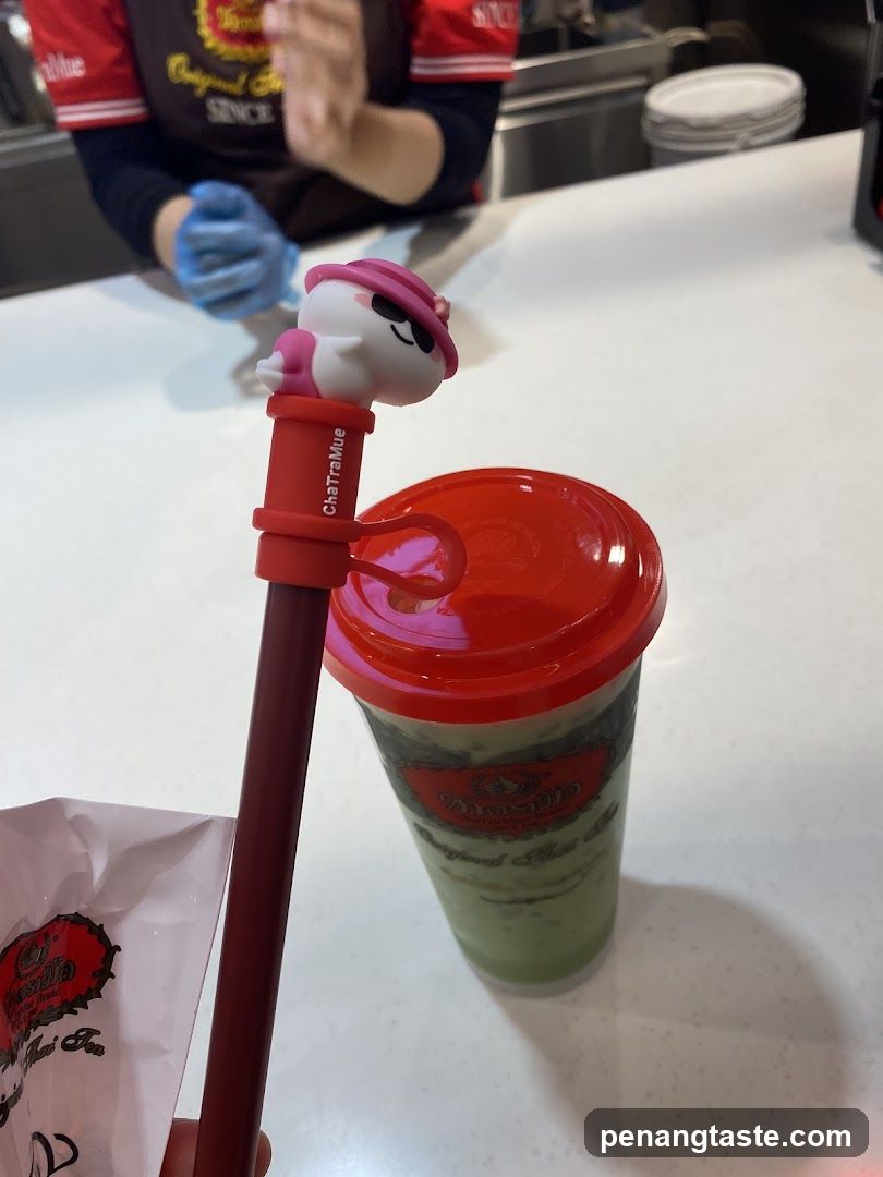 Boba Tea with Character Straw