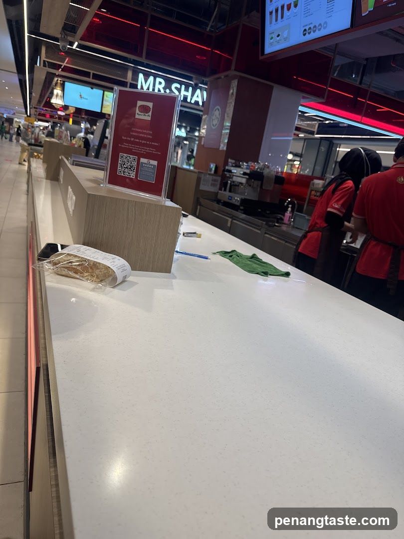 Food Court Counter View
