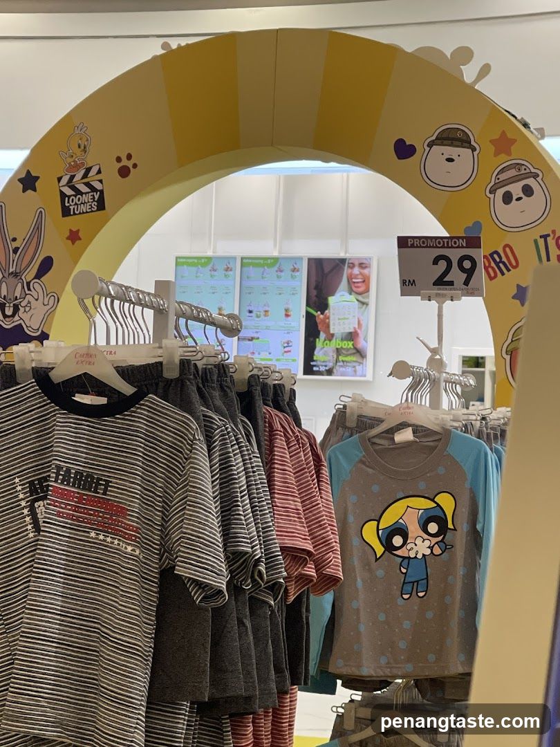Children's Clothing Display with Looney Tunes Archway